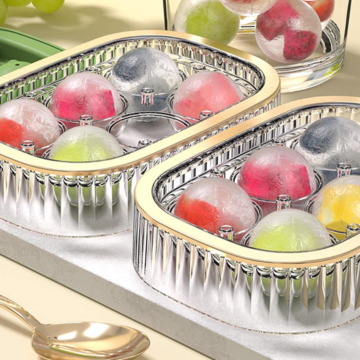 Amazon | 丸氷 製氷皿 丸い氷を作る製氷器 ウイスキー 氷 大きい氷